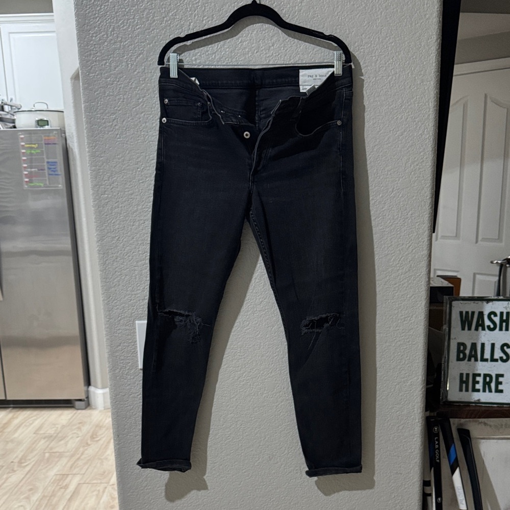 rag & bone Men’s  Extra Smile Black Jeans - Size 32/30 - Great Jeans!